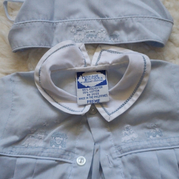 👶🏾Carriage Boutique 2pc Boy Christianing Gown - Picture 5 of 5